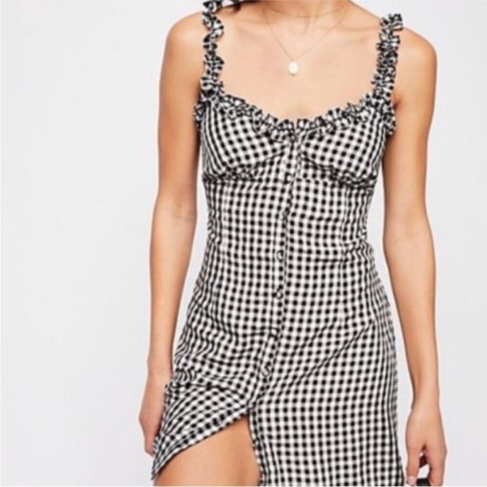 Black and White Gingham Dress